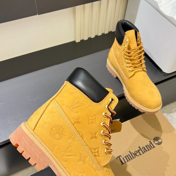 Timberland Louis Vuitton Wheat Monogram Boots - Picture 9 of 10